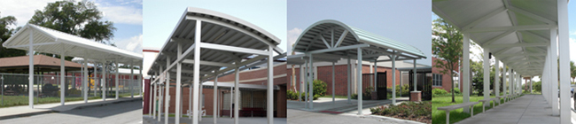 different types of aluminum pitched roof cover systems